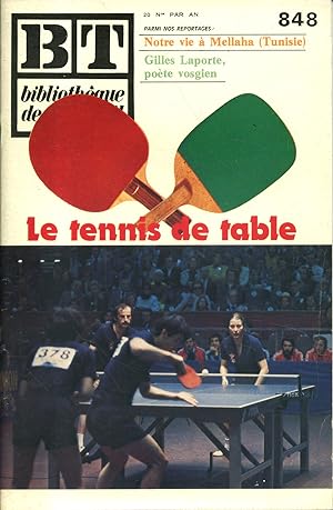 Bibliothèque de travail N° 848. Le tennis de table. 15 juin 1977.