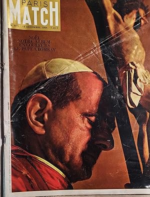 Paris Match N° 819 : Le pape à Bombay. Pont Verazzano, Congo, Jean Moulin 19 décembre 1964.