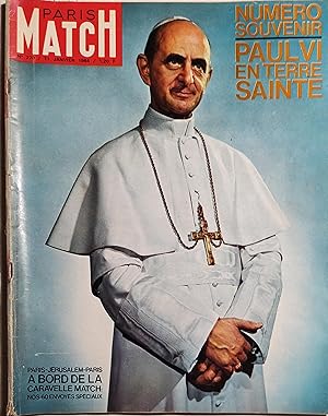 Paris Match N° 770 : Numéro souvenir, Paul VI en terre sainte. 11 janvier 1964.