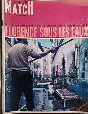 Paris Match N° 919 : Florence sous les eaux. Paul et Virginie retrouivés. - Ronald Reagan. 19 nov...