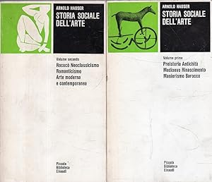 Storia sociale dell'arte - 2 volumi - Arnold Hauser - Einaudi, PBE 47*/47**. 1964