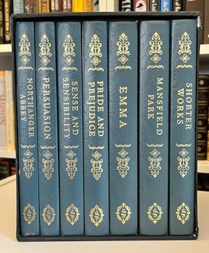 Folio Society Leather-bound Limited Edition of The Works of Jane Austen, Complete in Seven Volume...