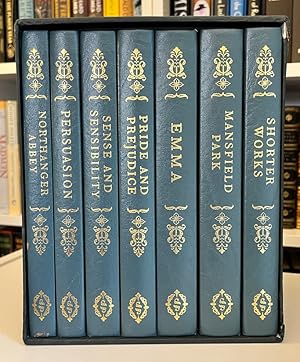 Folio Society Leather-bound Limited Edition of The Works of Jane Austen, Complete in Seven Volume...