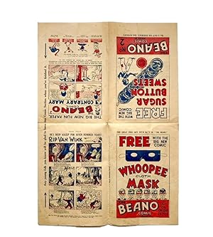 The Beano Comic Number One & Two Flyer 1938 D.C. Thomson First Beano