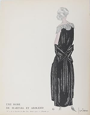 Une robe de Martial et Armand (pl.52, La Gazette du Bon ton, 1922 n°7)