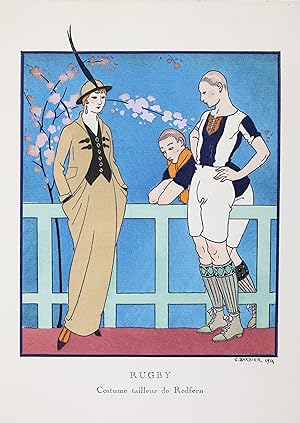 Rugby - Costume tailleur de Redfern (pl.39, La Gazette du Bon ton, 1914 n°4)