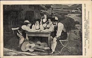 Ansichtskarte / Postkarte Original Tyroler Sänger-, Jodler-, Instrumental- und Schuhplattler-Trup...