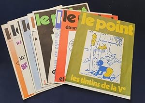 Le point ( Politique Hebdo) 11 numéros 1972/1973