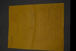 Handschriftlicher Brief von Gustav Meyrink (1868-1932) vom 21. November 1924 an einen unbekannten...