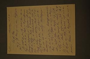 Handschriftlicher Brief an Friedrich Giese vom 16. März 1929.