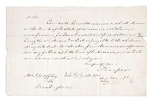 LETTER WRITTEN AND SIGNED BY SAMUEL COOPER