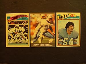 3 Assorted Houston Oilers Football Cards