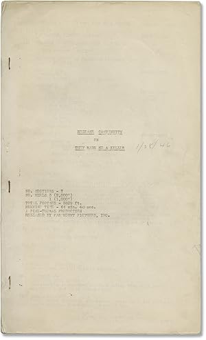They Made Me a Killer (Original post-production script for the 1946 film)