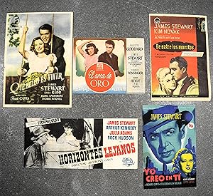 James Stewart. Programas de cine originales. Film programs. Cinema