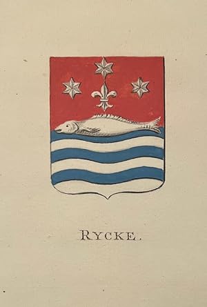 Wapenkaart/Coat of Arms: Coloured coat of arms Rycke, 1 p.