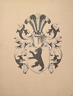 Wapenkaart/Coat of Arms: Drawing of coat of arms Roell by JE v L., 1 p.