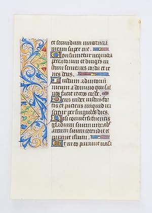 FROM A BOOK OF HOURS IN LATIN