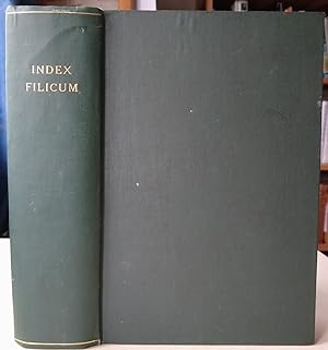 Index filicum, sive, enumeratio omnium generum specierumque filicum et hydropteridum ab anno 1753...