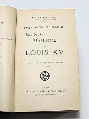L'art de reconnaître les styles (3 voll.) - Le Style Régence et Louis XV; Le Style Louis XVI; Le ...