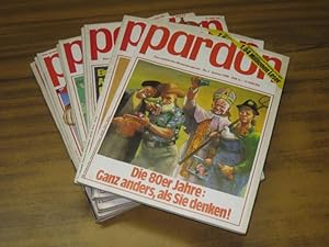pardon. 19. Jahrgang 1980 komplett mit den Heften 1-12. (die deutsche satirische Monatsschrift / ...