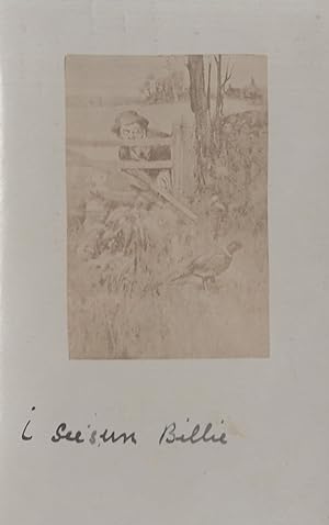 Farm Intruder With Gun Rifle Shooting Bird Old Real Photo Postcard
