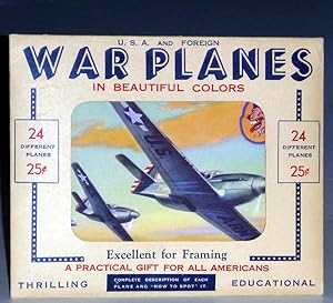 U.S.A. And Foreign Warplanes in Beautiufl Colors, 24 Different Planes