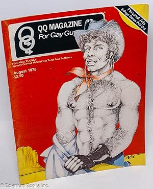QQ: magazine for gay guys [previously Queen's Quarterly] vol. 7, #4 July/August 1975: cover by Rex