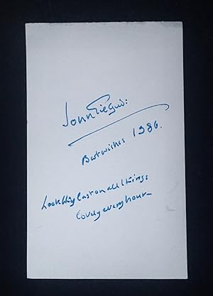 An Autograph Signature and Quotation