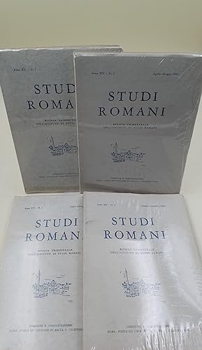 Studi Romani-Rivista trimestrale dell'Istituto di Studi Romani-Anno XIV- 4 voll. 1966