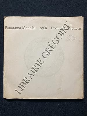 PANORAMA MONDIAL-1968-DOCUMENTS SONORES-2 DISQUES 45 TOURS