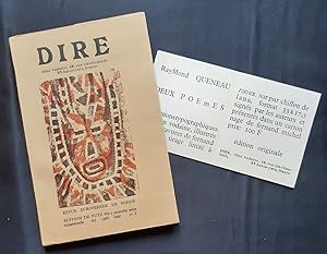Dire. Revue européenne de poésie. N°2, été 1966.