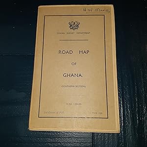 Ghana Survey Department Road Map of Ghana (Southern Section) Scale 1:500,000