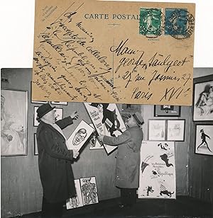 Pierre DUKERCY ensemble autographe dessin