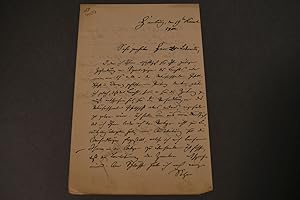 Brief des Geophysikers und Polarforschers Georg von Neumayer (1826-1909) an den an den Danziger L...