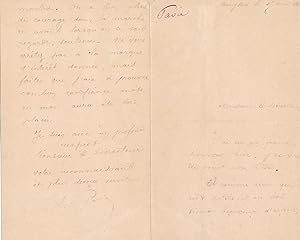 Auguste PAVIE lettre autographe signée