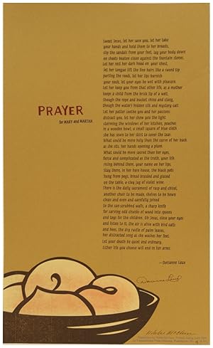 Prayer for Mary and Martha [Broadside]