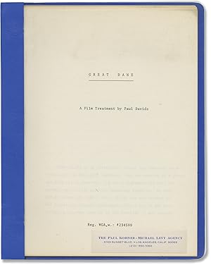 Great Dane (Original treatment script for an unproduced film)