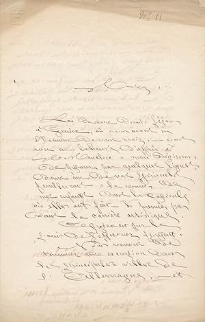 Luigi FERNI lettre signée violoniste