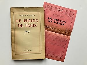 Le Piéton de Paris [ ENVOI de l' Auteur sur S.P. ]