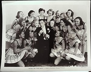 After the Thin Man 8 x10 Still 1936 William Powell surrounded by Chrous Girls!