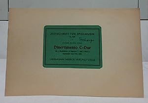 Divertimento C-Dur [für 3 Blockflöten]. bearbeitet von Fritz Jöde. Zeitschrift für Spielmusik ; 9...