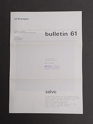 Art & Project Bulletin nr. 61 - Salvo