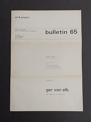 Art & Project Bulletin nr. 65 - Ger van Elk - The symmetry of diplomacy