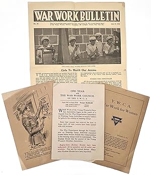 Four (4) Items Relating to the War Work Council of the Y.W.C.A in 1918