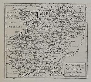 Antique Map RUSSIA, MOSCOVY, John Senex original 1749