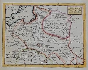 Antique Map POLAND, LITHUANIA, John Senex original 1749