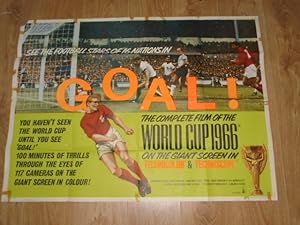 Original Goal! The Complete Film of the World Cup 1966 UK Quad Film/Movie Poster Alfred Hitchcock...