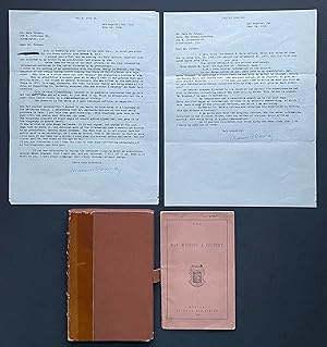 The Man Without a County, TOGETHER WITH THREE RELEVANT SIGNED MANUSCRIPT LETTERS from HALE TO BRA...