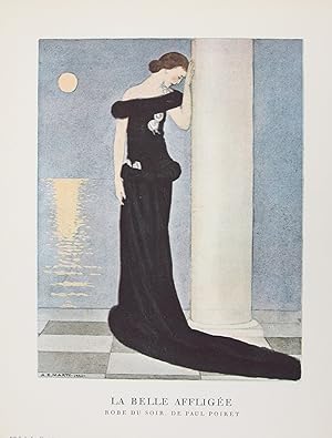 La Belle Affligée. Robe du soir, de Paul Poiret (pl.59, La Gazette du Bon ton, 1922 n°8)