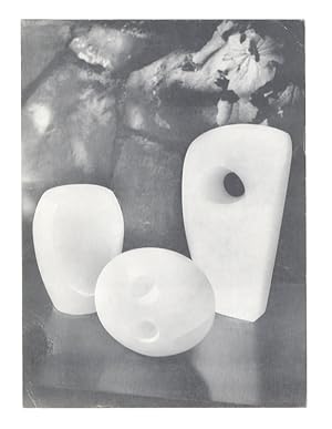 Barbara Hepworth. Three forms (Porthmeor), 1963, alabaster, ht. 10 ins. (Private view Tuesday 2nd...